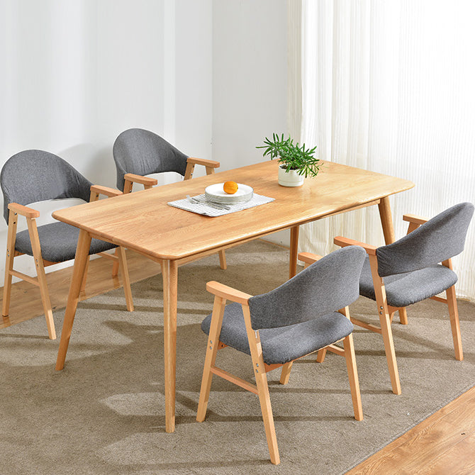 Silla de comedor de madera de estilo moderno con respaldo abierto, sillón lateral de comedor para cocina