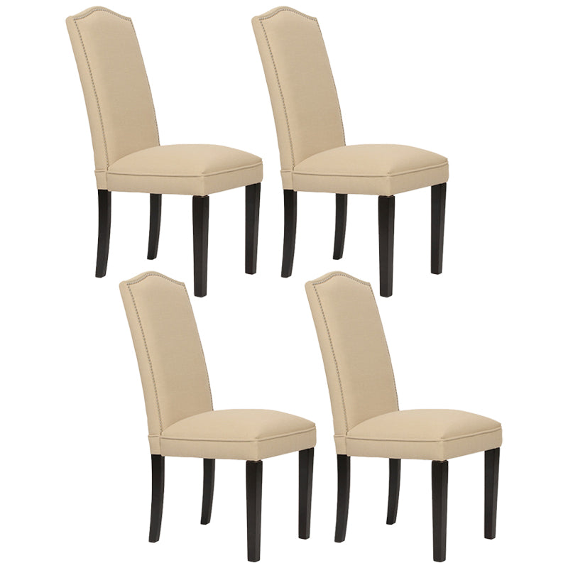 Eigentijdse stijl houten eetkamerstoel eetgeloze zijstoelen voor keuken