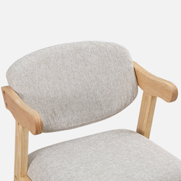 Chaise de salle à manger en bois de style moderne, fauteuil de salle à manger unique à dossier ouvert pour la cuisine