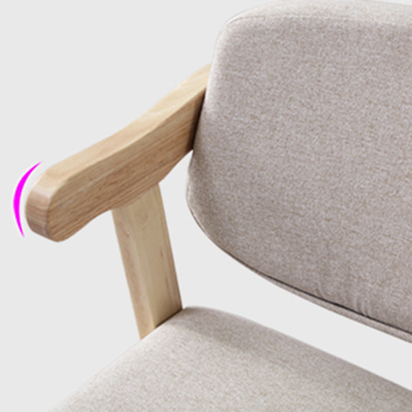 Chaise de salle à manger en bois de style moderne, fauteuil de salle à manger unique à dossier ouvert pour la cuisine