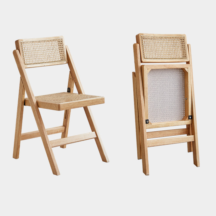 Ensemble de chaises en bois d'hévéa de style moderne, chaise de salle à manger simple avec dossier ouvert et cuisine