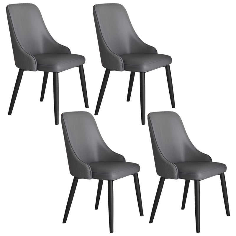 Chaise d'appoint scandinave en métal, chaise de salle à manger rembourrée à oreilles