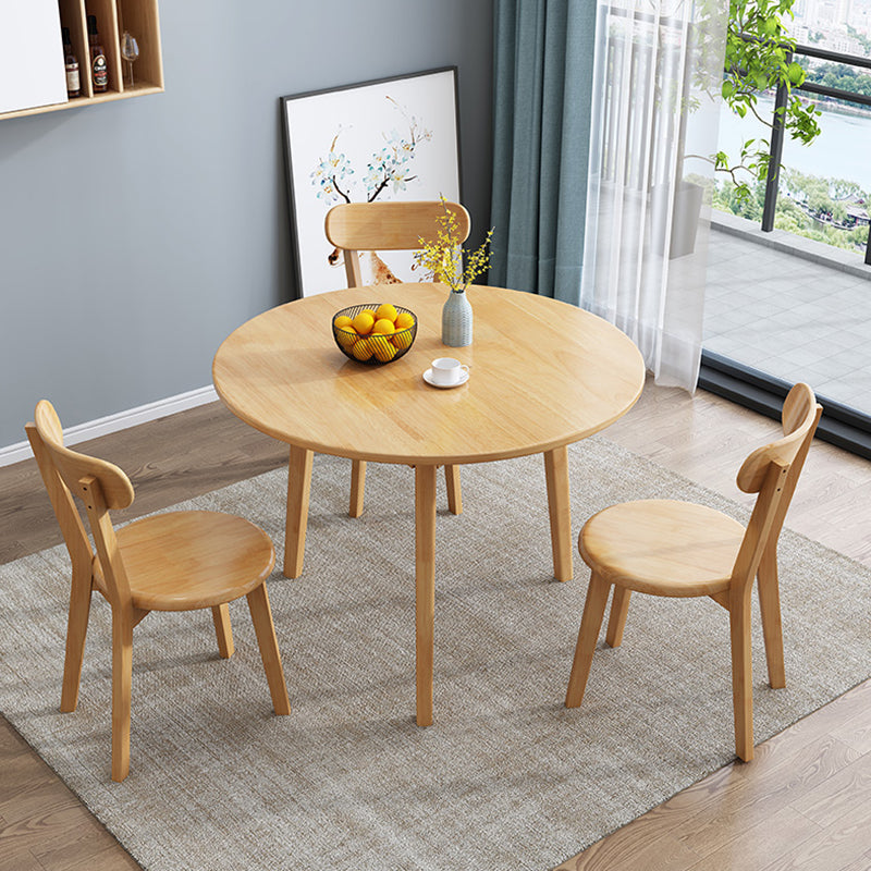 Eenvoud Ronde Eettafel Massief Houten Eetkamer Huismeubilair