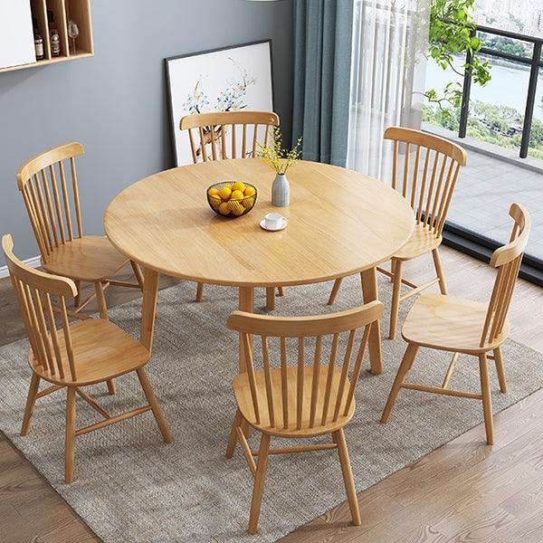 Eenvoud Ronde Eettafel Massief Houten Eetkamer Huismeubilair