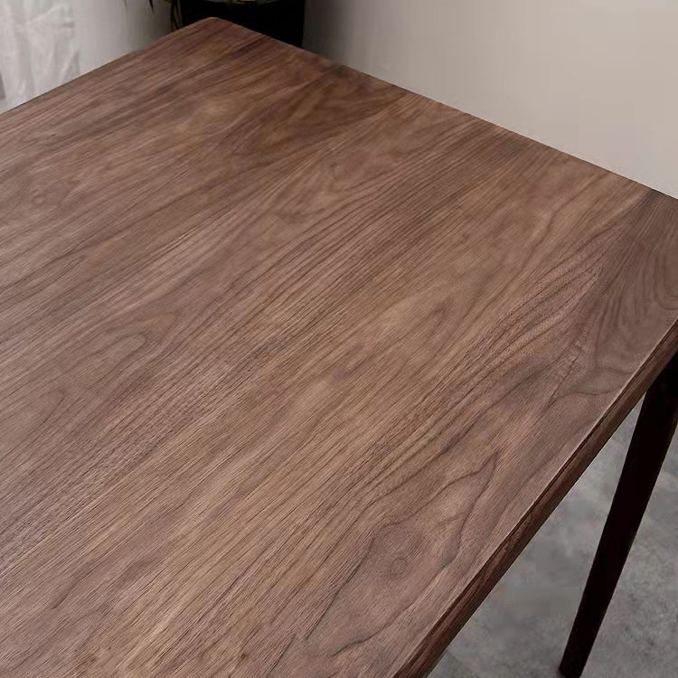Tavolo in legno massiccio di pino rettangolo in tavolo da pranzo marrone con 4 gambe in legno