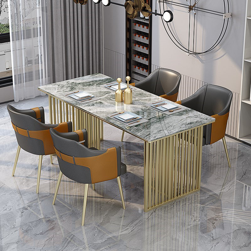 Table rectangulaire de luxe traditionnelle métal