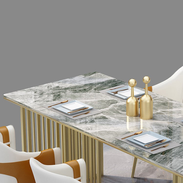 Table rectangulaire de luxe traditionnelle métal