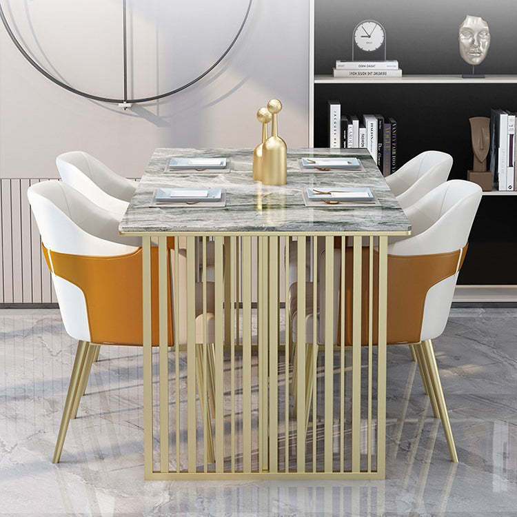 Table rectangulaire de luxe traditionnelle métal