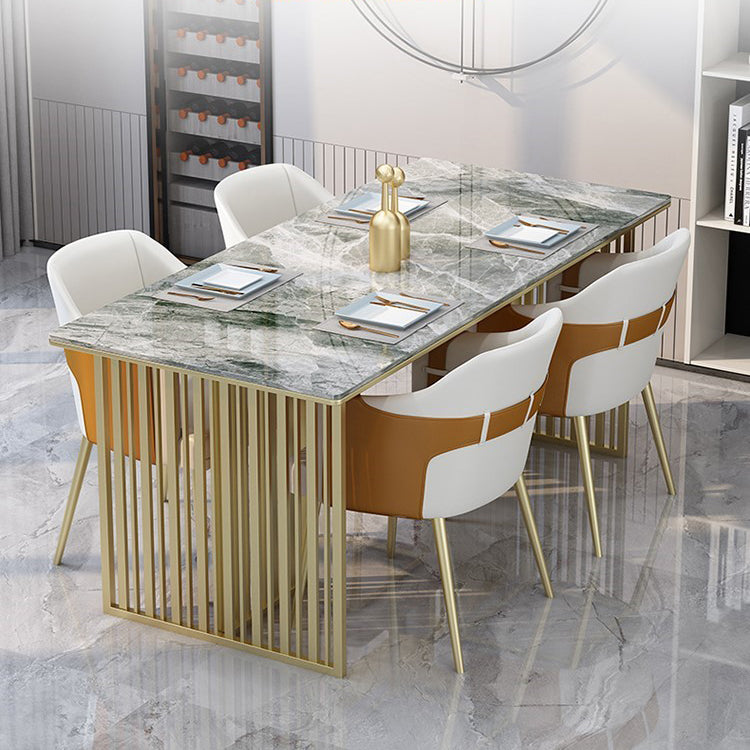Table rectangulaire de luxe traditionnelle métal