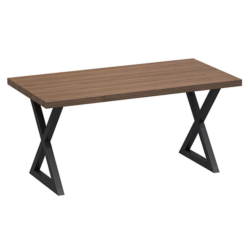 Mesa de cocina de la sala de la cena de madera maciza industrial para el comedor