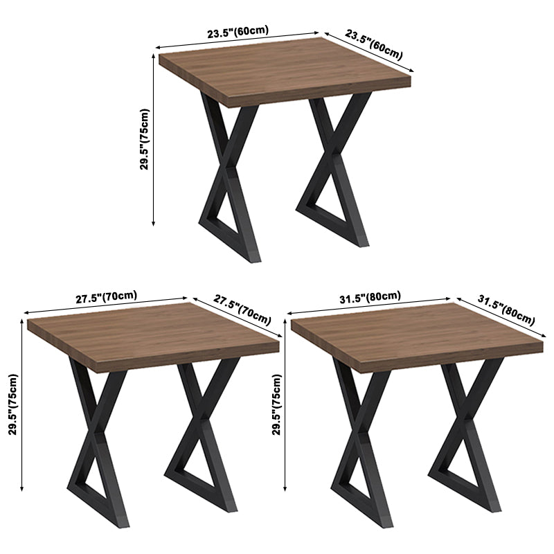 Mesa de cocina de la sala de la cena de madera maciza industrial para el comedor