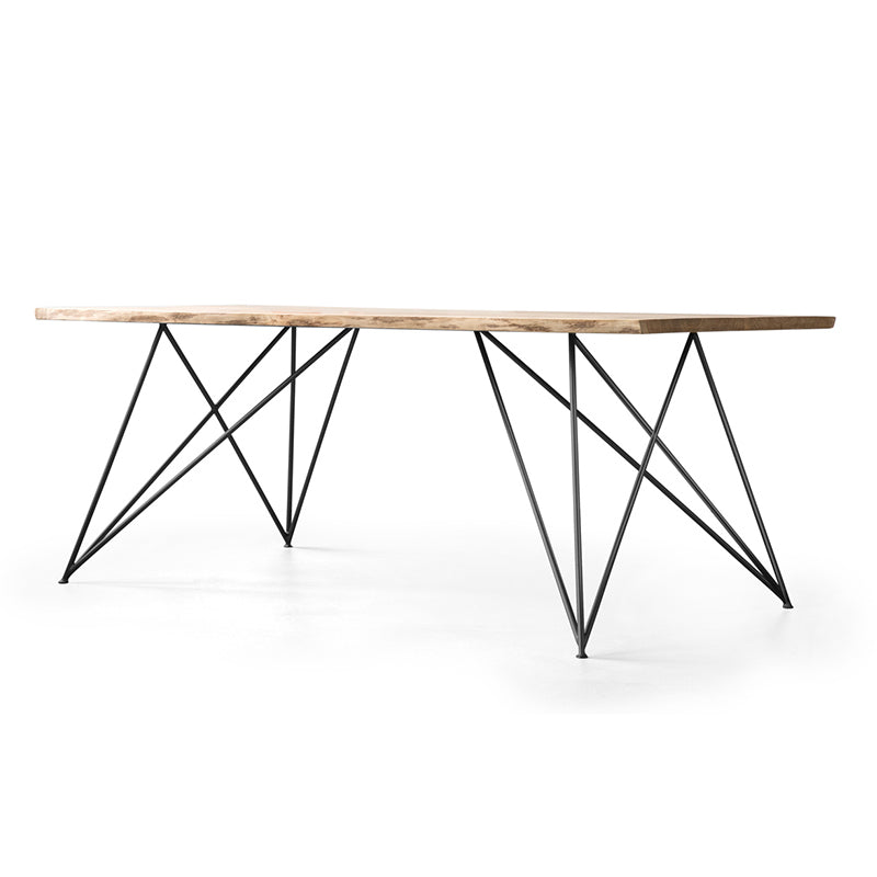 Traditional Luxury Rectangle Dining Room Table Solid Wood Table with 4 Legs