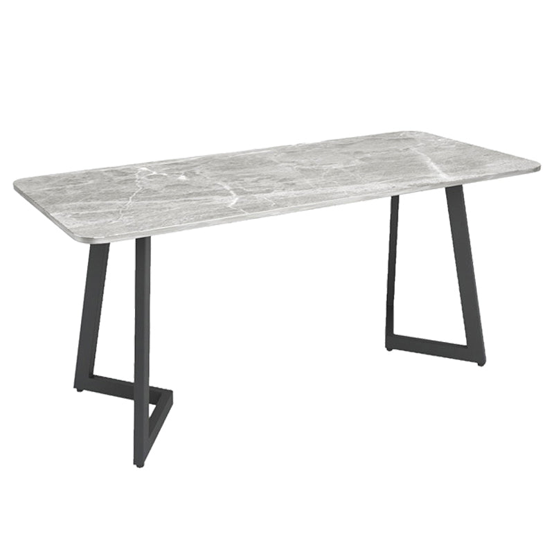 Table de cuisine gris industrielle table de cuisine en pierre fringale avec cadre noir