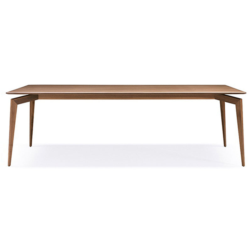 Table à manger moderne de la table en bois de cendre rectangle avec 4 jambes pour le restaurant