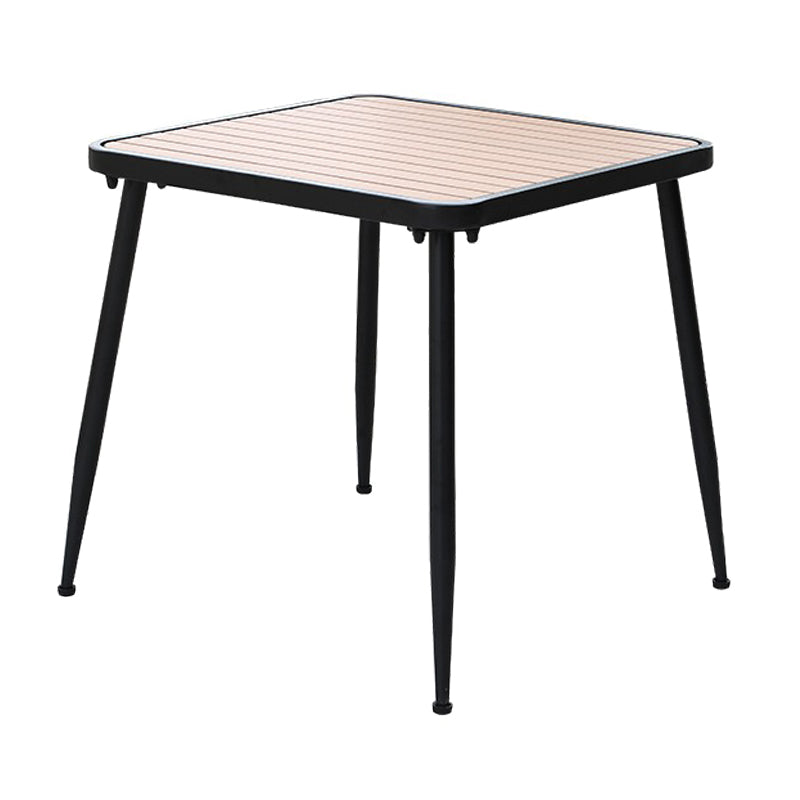 Industrial Style Wood Dinner Room Kitchen Table Brown 4 Legs Dining Table