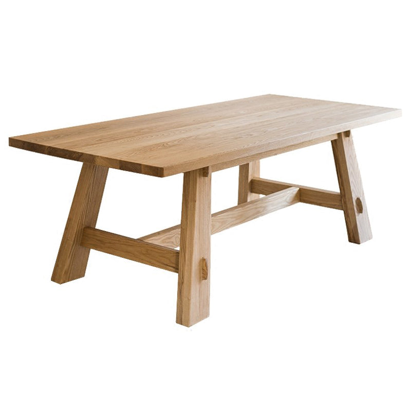 Mesa de comedor rectangular moderno Mesa de comedor de madera sólida para la cocina para la cocina