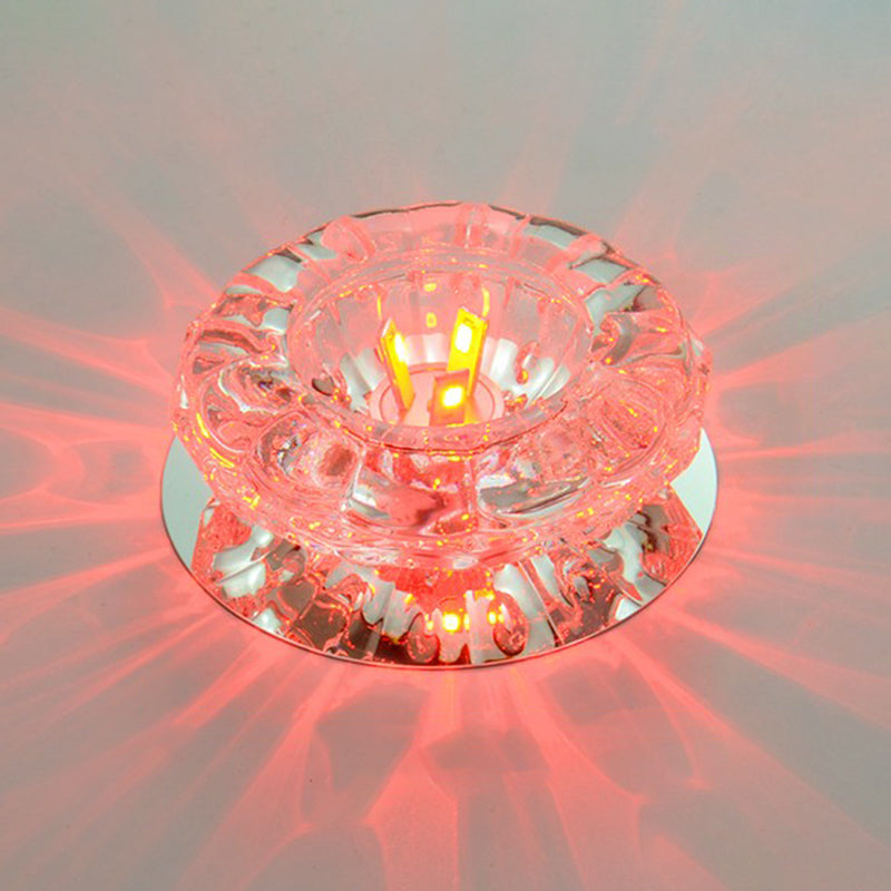 Contemporary Flush Mount Lighting Geometric Ceiling Lighting Fixture with Hole 2-3.5'' Dia