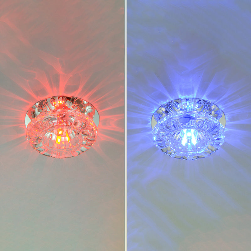 Contemporary Flush Mount Lighting Geometric Ceiling Lighting Fixture with Hole 2-3.5'' Dia