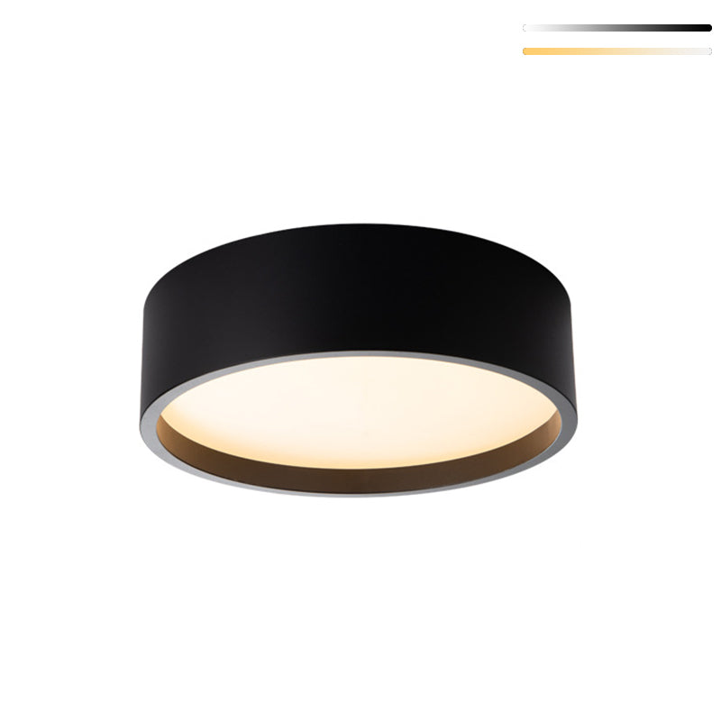 Round Shape LED Ceiling Lamp Modern Iron 1 Light Flush Mount for Balcony
