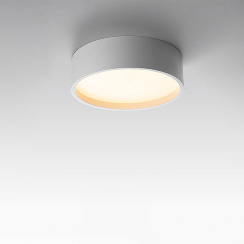 Round Shape LED Ceiling Lamp Modern Iron 1 Light Flush Mount for Balcony