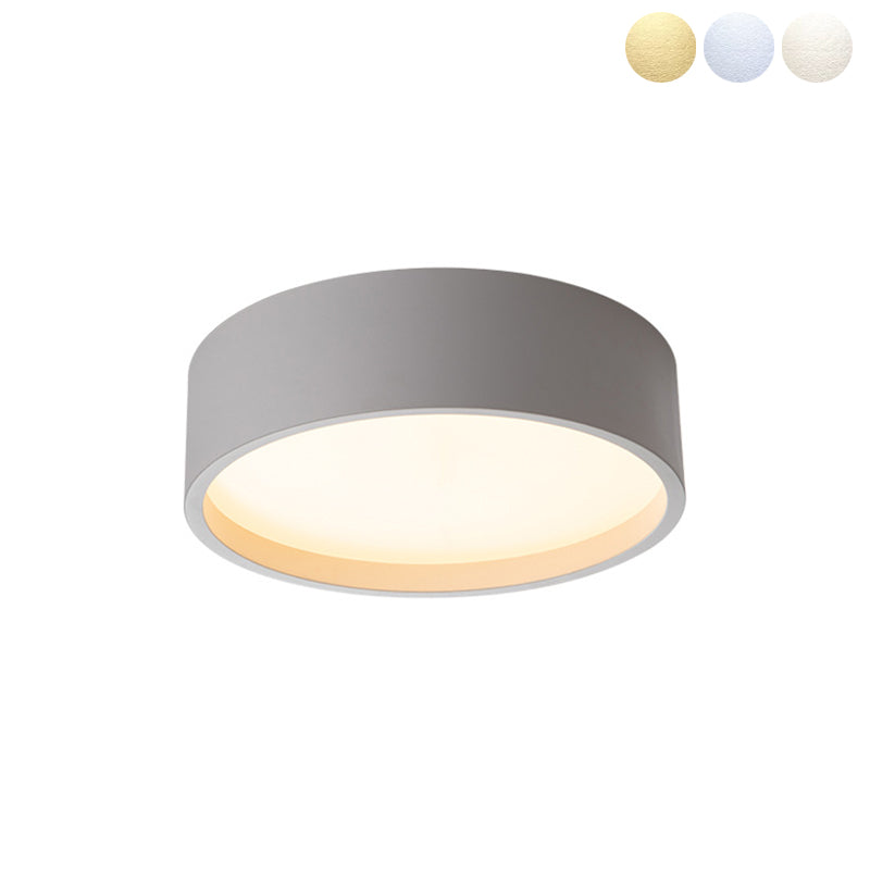 Round Shape LED Ceiling Lamp Modern Iron 1 Light Flush Mount for Balcony