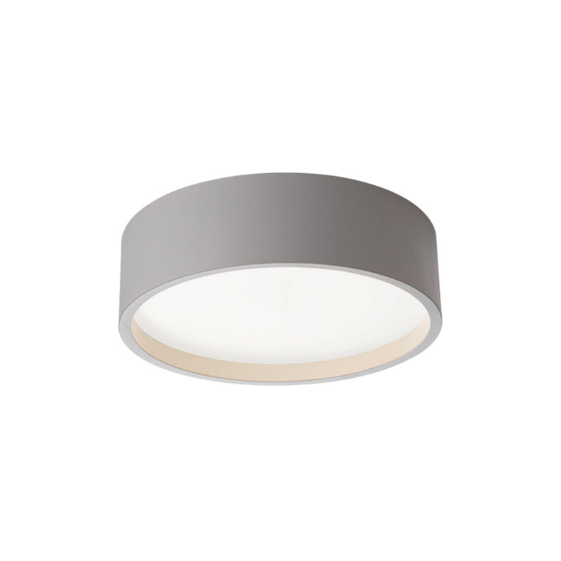 Round Shape LED Ceiling Lamp Modern Iron 1 Light Flush Mount for Balcony