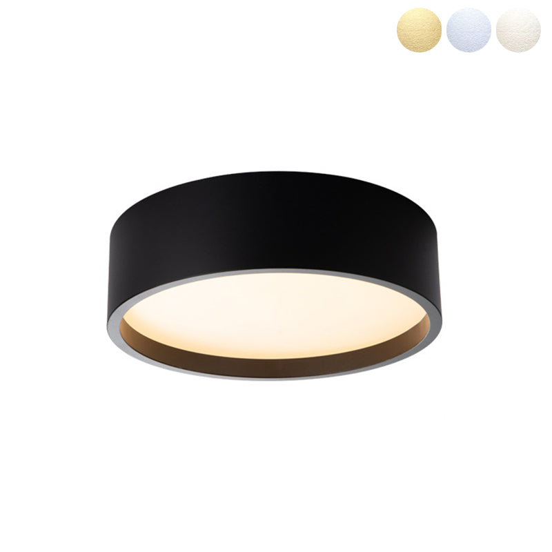 Round Shape LED Ceiling Lamp Modern Iron 1 Light Flush Mount for Balcony