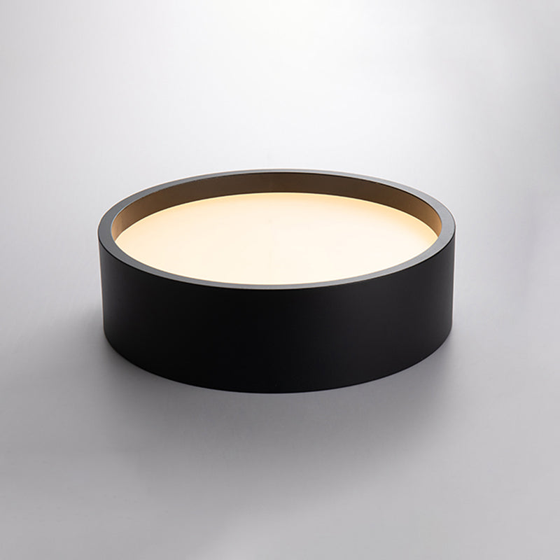 Round Shape LED Ceiling Lamp Modern Iron 1 Light Flush Mount for Balcony