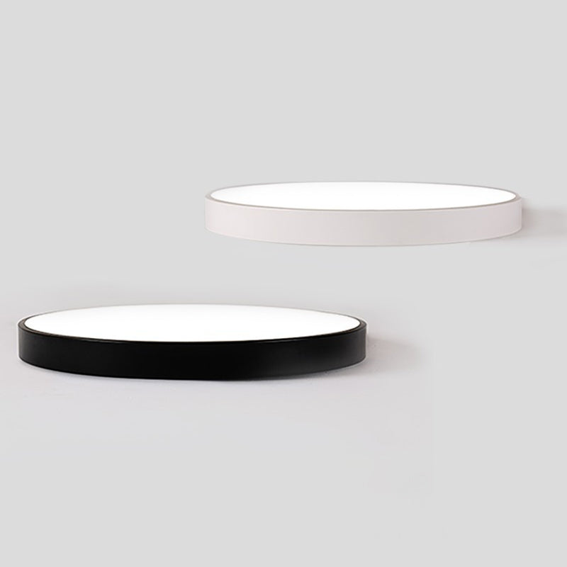 Round Shape LED Ceiling Lamp Modern Acrylic 1 Light Flush Mount for Living Room