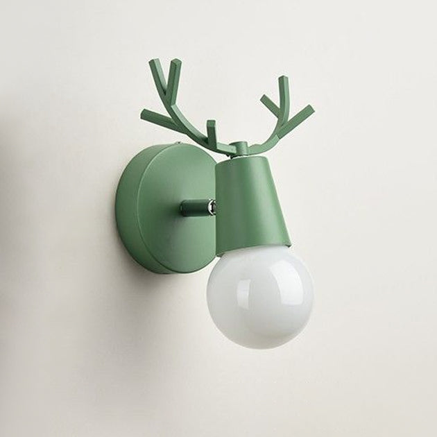 Modern Creative Macaron Wall Lamp Iron Geometric Wall Light for Interior Spaces