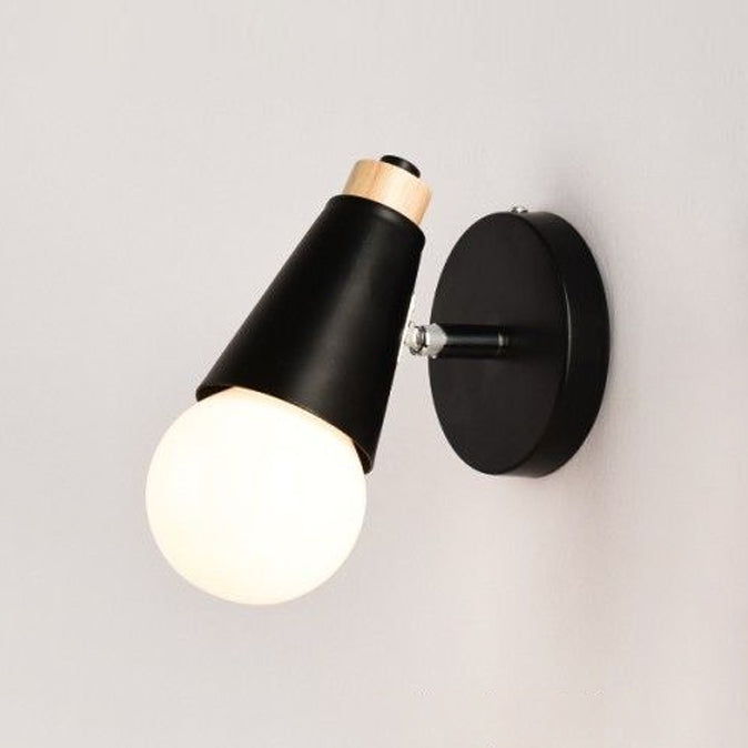 Modern Creative Macaron Wall Lamp Iron Geometric Wall Light for Interior Spaces