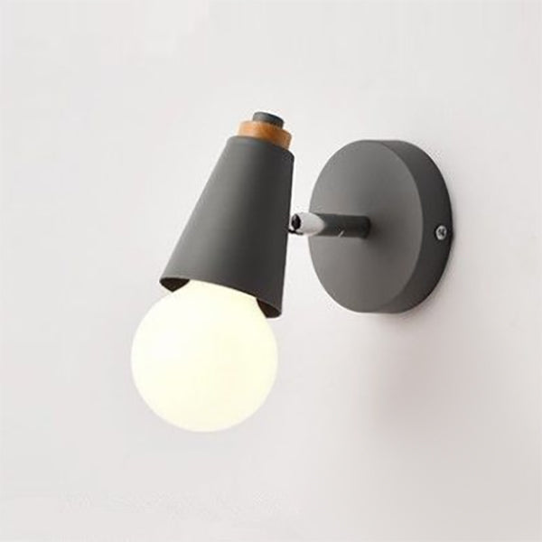 Modern Creative Macaron Wall Lamp Iron Geometric Wall Light for Interior Spaces
