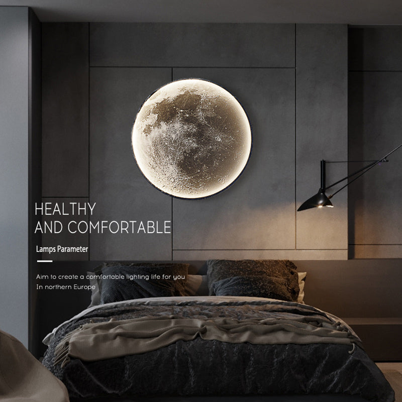 Modern Round Disc Wall Mounted Light Fixture 1 Light Flush Mount Wall Sconce with Acrylic Shade