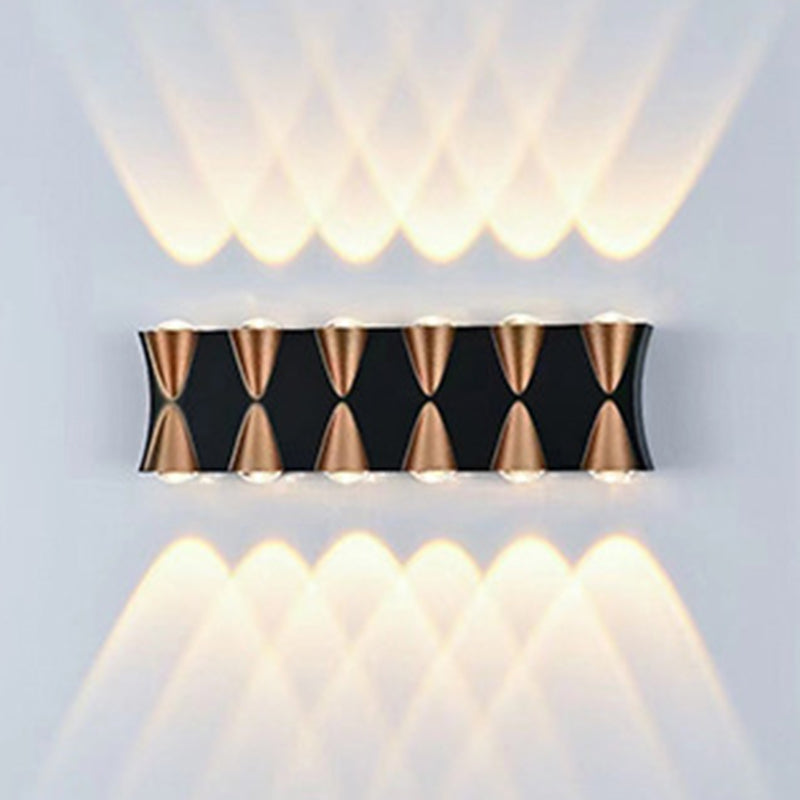Acrylic Geometric LED Wall Light in Modern Creative Style Aluminium Wall Sconce for Exterior Spaces
