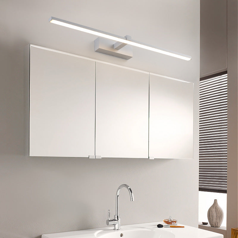 Metal Linear Shade Wall Sconce in Modern Concise Style Acrylic Mirror Wall Lighting