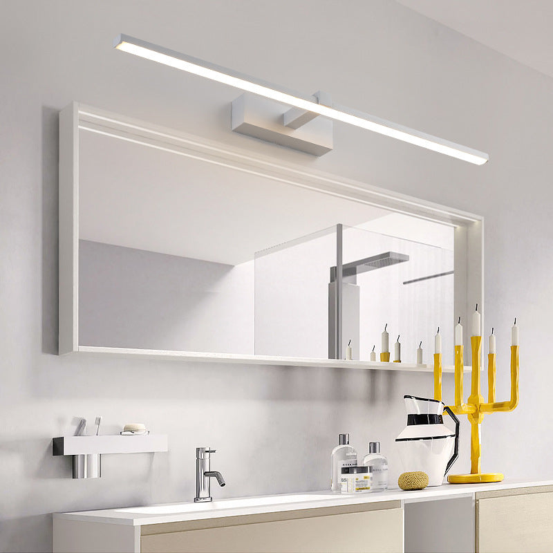 Metal Linear Shade Wall Sconce in Modern Concise Style Acrylic Mirror Wall Lighting
