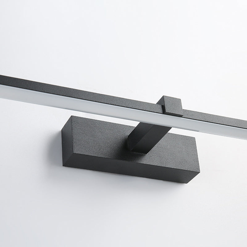Metal Linear Shade Wall Sconce in Modern Concise Style Acrylic Mirror Wall Lighting