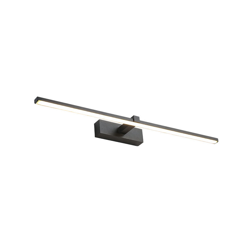 Metal Linear Shade Wall Sconce in Modern Concise Style Acrylic Mirror Wall Lighting