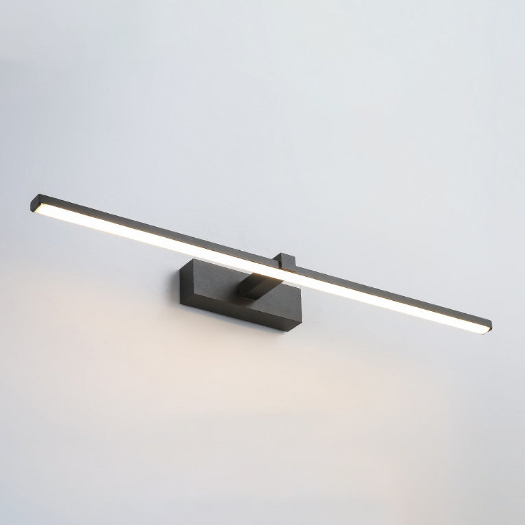 Metal Linear Shade Wall Sconce in Modern Concise Style Acrylic Mirror Wall Lighting