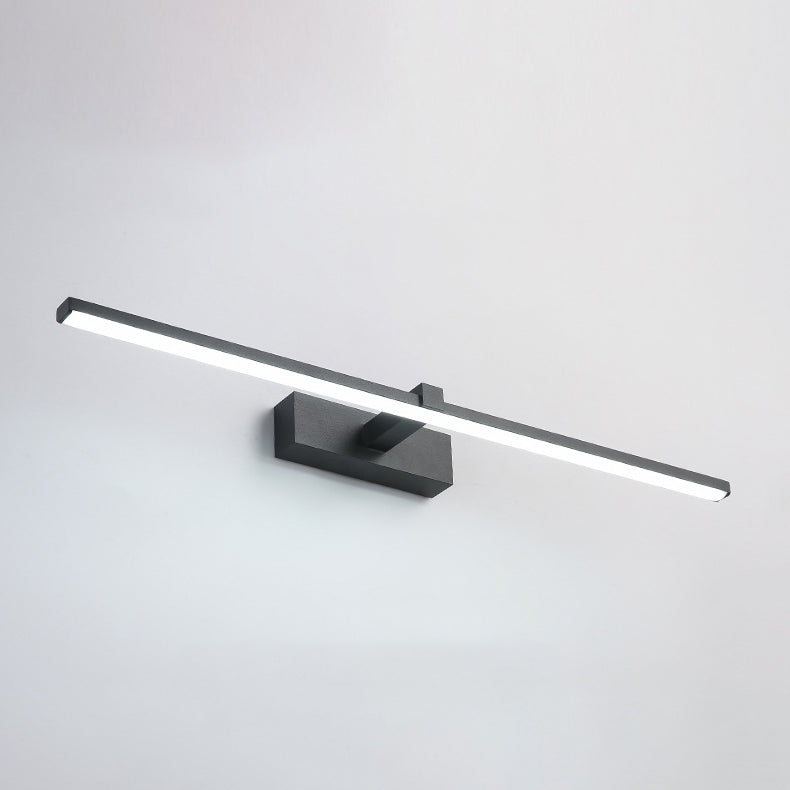 Metal Linear Shade Wall Sconce in Modern Concise Style Acrylic Mirror Wall Lighting