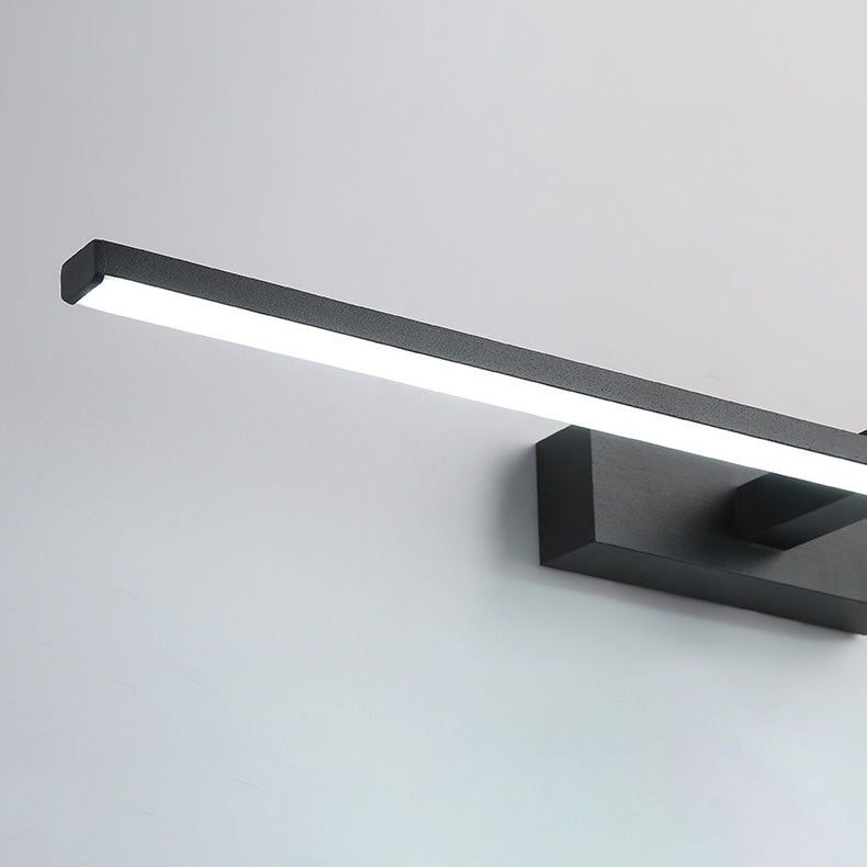 Metal Linear Shade Wall Sconce in Modern Concise Style Acrylic Mirror Wall Lighting