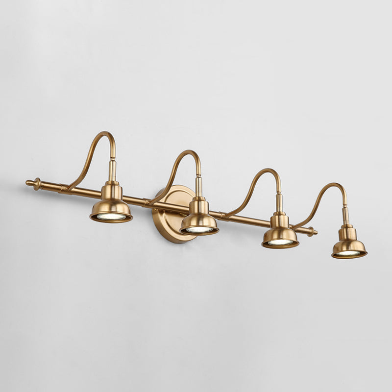 Modern Bell Wall Light Fixture Metal Sconce Lighting in Gold