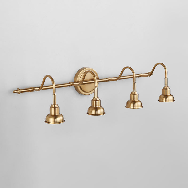 Modern Bell Wall Light Fixture Metal Sconce Lighting in Gold