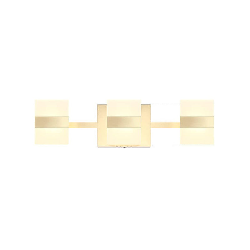 Geometric Wall Sconce Lighting Modern Metal Wall Light Fixture with Acrylic Shade