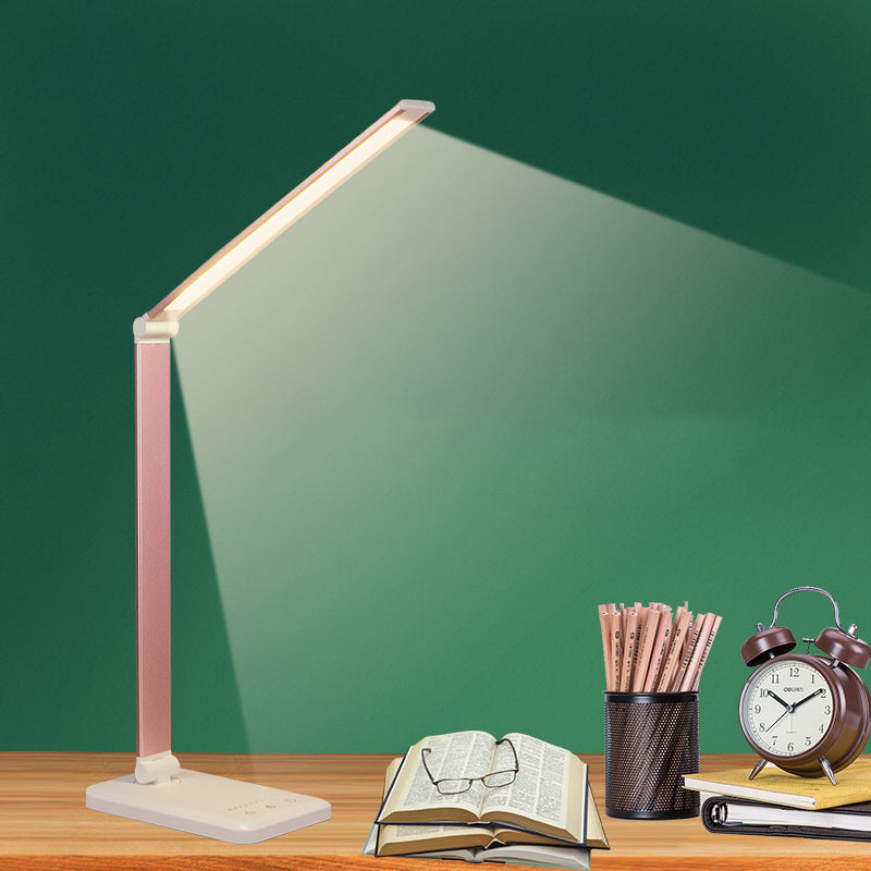 Lámpara de mesa USB con control táctil, Luz de mesa LED de plegado de tareas de metal para dormitorio