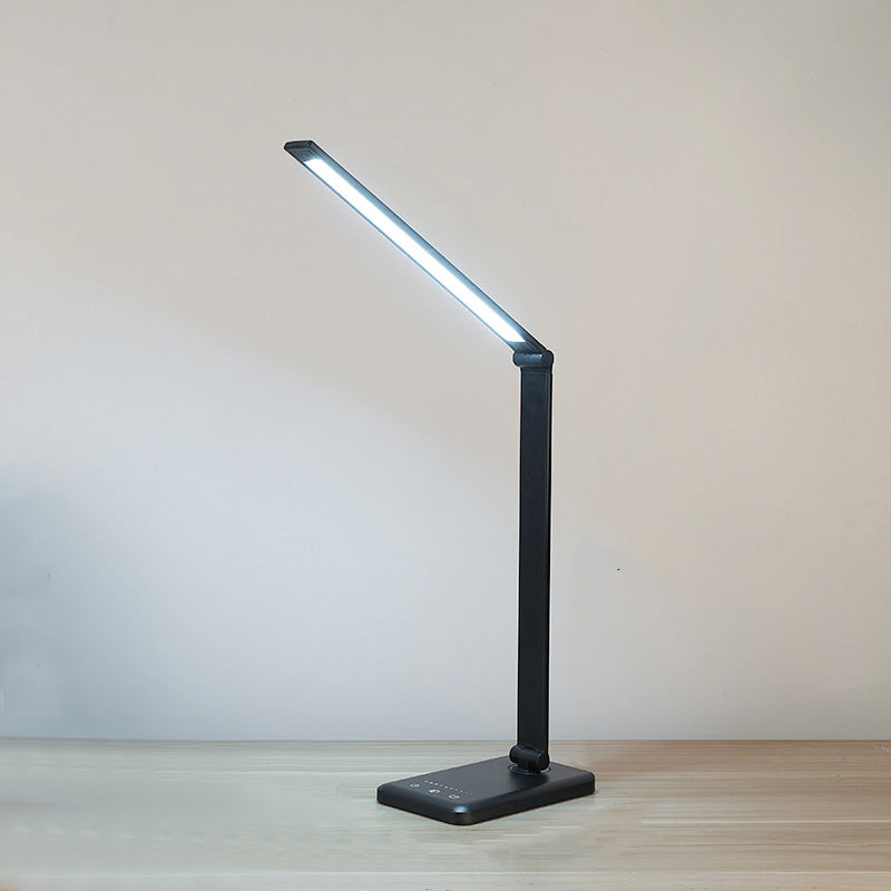 Lámpara de mesa USB con control táctil, Luz de mesa LED de plegado de tareas de metal para dormitorio