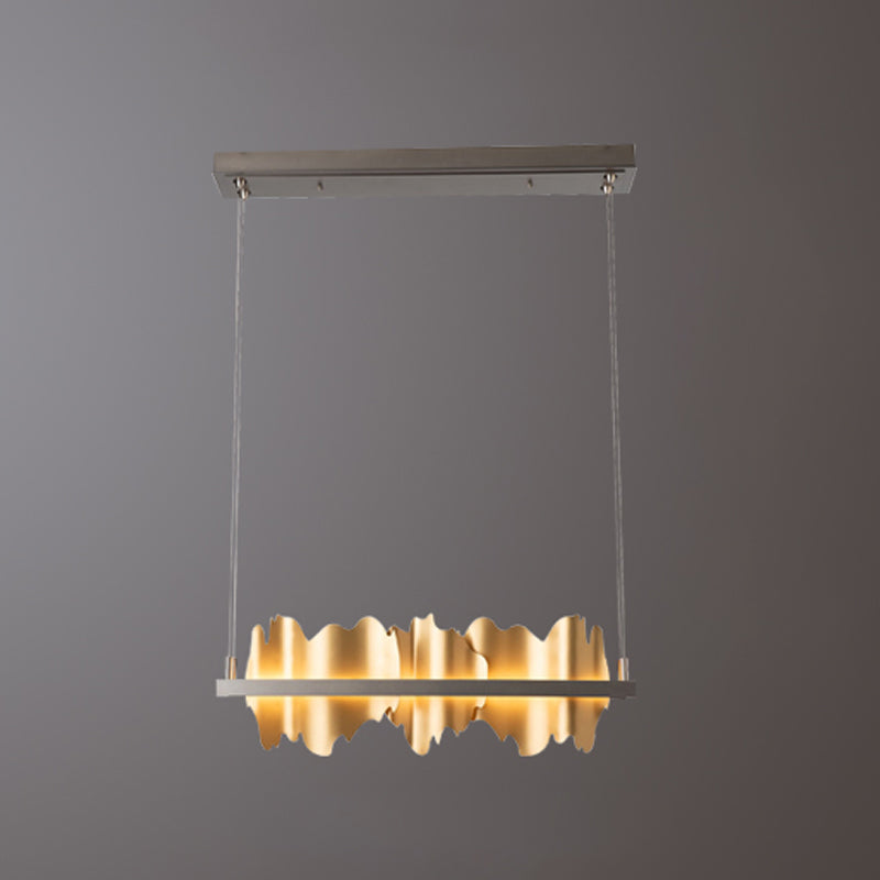 Moderne creatieve 1-licht hanglamp aluminium cirkelvormige hangende lamp voor eetkamer