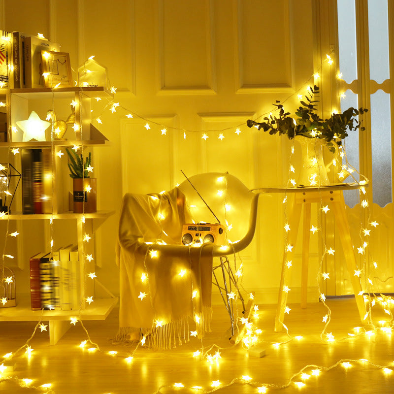 Plastic LED Decorative Lights in Modern Artistic Style Starry Outdoor Festive Lamp
