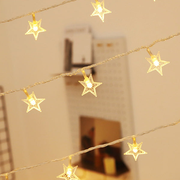 Plastic LED Decorative Lights in Modern Artistic Style Starry Outdoor Festive Lamp