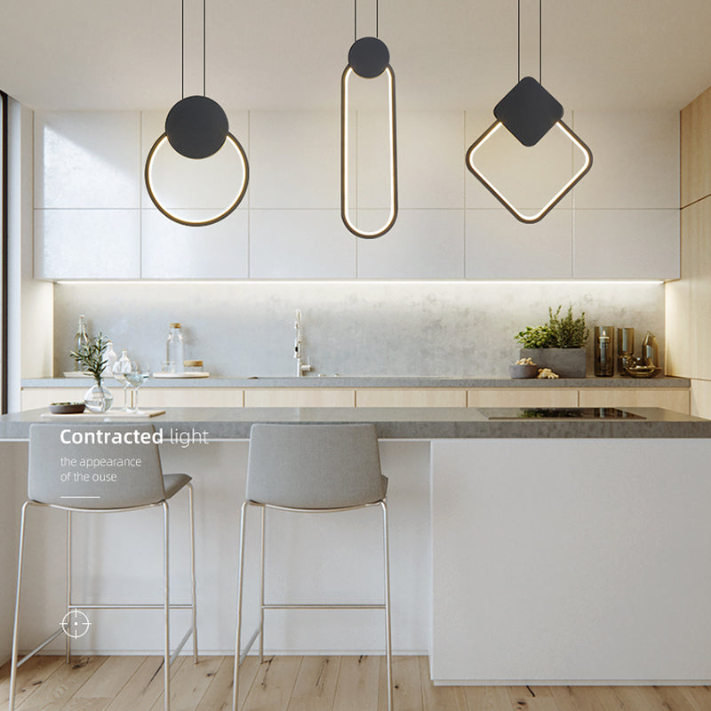 LED PROSIBLE ARRIMME ALIMENTATION DU SOILLE CHAMBRE PENDANT MODERNE SIMPLE